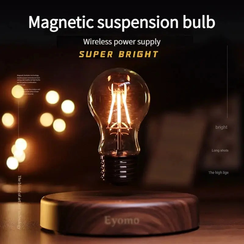Magnetic levitation LED light bulb